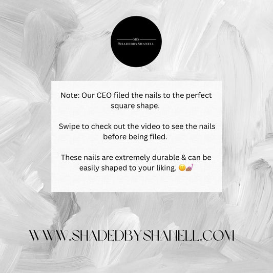 RESTOCKED: A Signature Classic ‘23 | CHIP RESISTANT Frenchies: The Perfect Length - Square (Shorties) | Drop I - Premium Press-On Nails from SBS - Just $9.99! Shop now at ShadedbyShanell