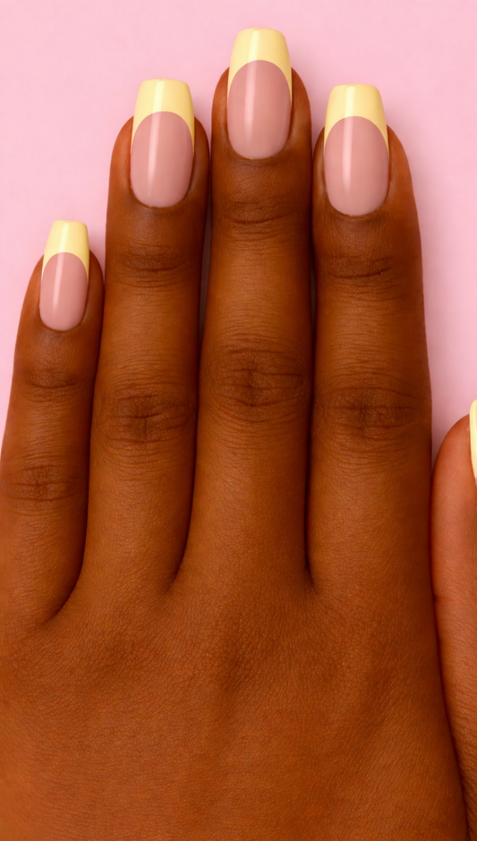ShadedbyShanell Essential French Tips | NUDE FILL| 30 NAILS PRESS-ON SET | Short Ballerina