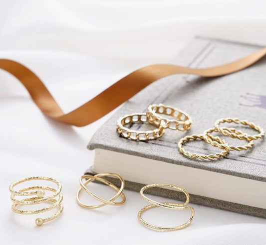 Variety Pack Ring Set | Gold