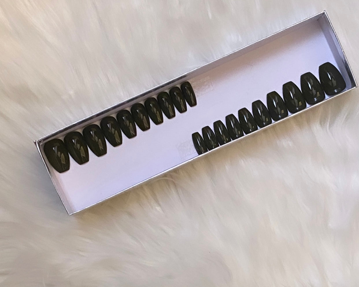 Fall for the Shade '22: Olive Green - Premium False Nails from ShadedbyShanell - Just $19! Shop now at ShadedbyShanell