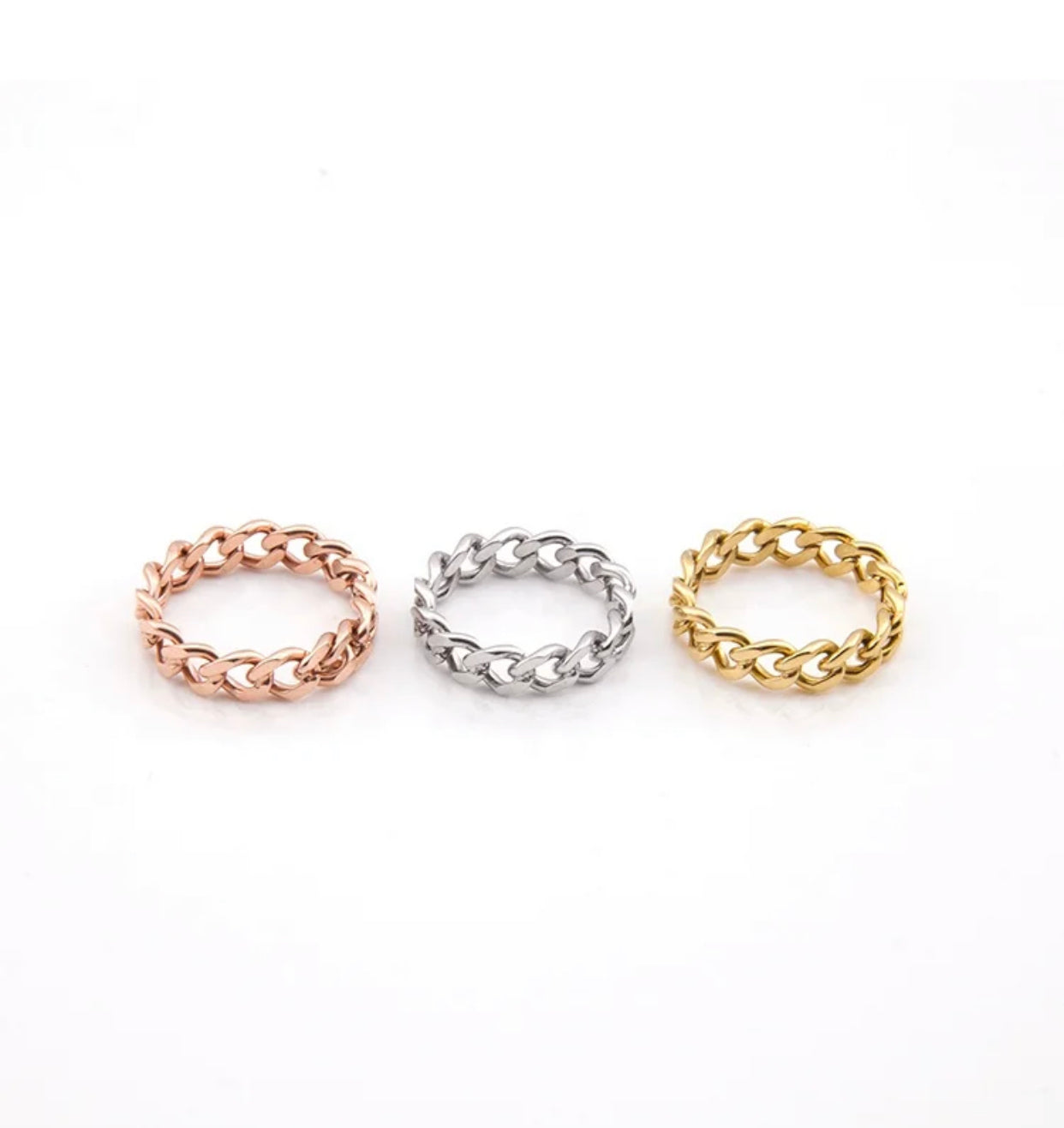 Chain Ring | Gold - Premium Ring from SBS - Just $5! Shop now at ShadedbyShanell