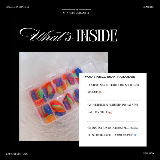 FINAL RESTOCK: SBS NELL BOX | Spring & Summer | SHORT COFFIN | GLOW IN THE DARK | 120 Nails