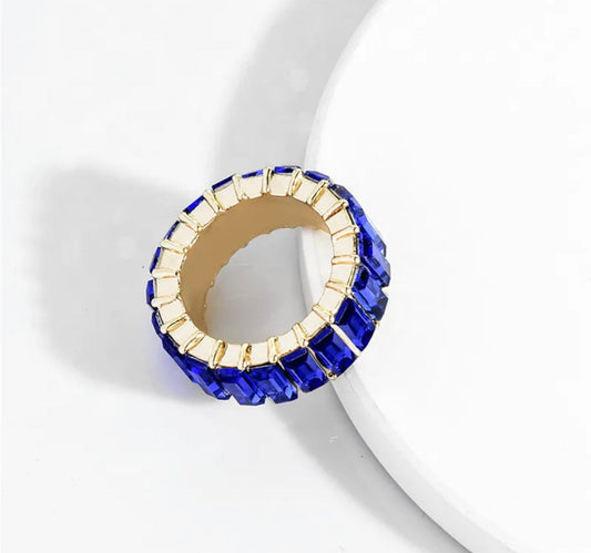 Gimme More Ring | Dark Blue & Gold - Premium Ring from SBS - Just $5! Shop now at ShadedbyShanell