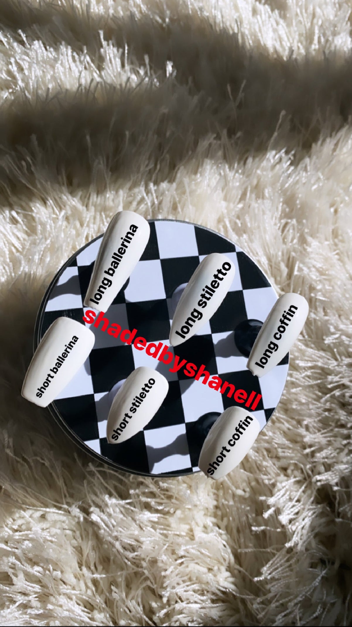 Shaded in the Snow: Glitz & Glam | Silver & White | 20 NAILS PRESS-ON SET