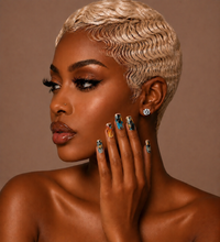 Under the Sea: Maldives Edition | Abstract Coastal Press-On Nails | 20 Nails