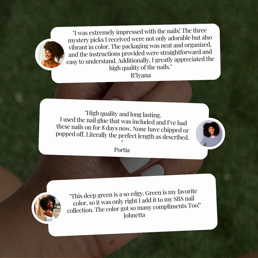 Shaded in Shanell MYSTERY BUNDLE: The Perfect Length - Square | CHIP RESISTANT | 72, 96, OR 120 NAILS PRESS-ON SETS | 3 Pack, 4 Pack, OR 5 Pack MYSTERY BUNDLE Deal