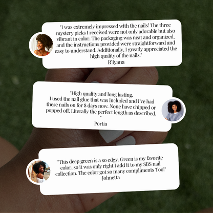 Shaded in Shanell MYSTERY BUNDLE: The Perfect Length - Square | CHIP RESISTANT | 72, 96, OR 120 NAILS PRESS-ON SETS | 3 Pack, 4 Pack, OR 5 Pack MYSTERY BUNDLE Deal