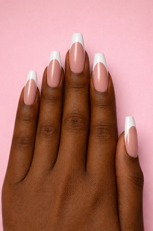 ShadedbyShanell Essential French Tips | PINK FILL | 30 NAILS PRESS-ON SET