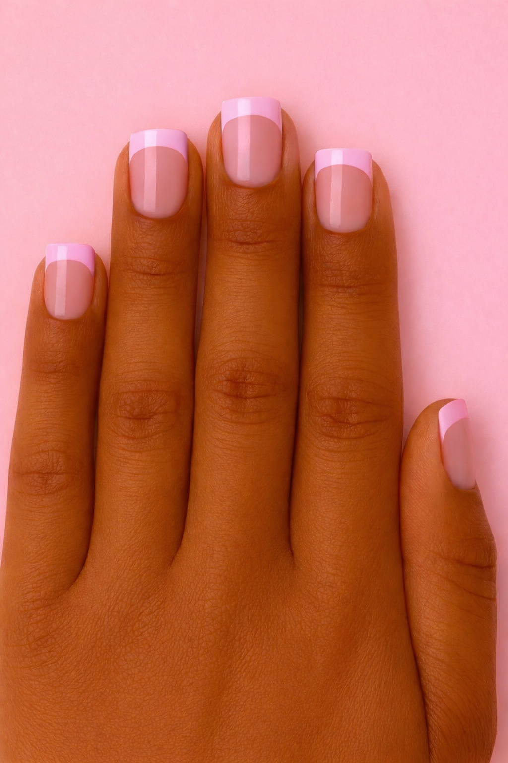 ShadedbyShanell Essential French Tips | NUDE FILL | 30 NAILS PRESS-ON SET | The Perfect Length Square