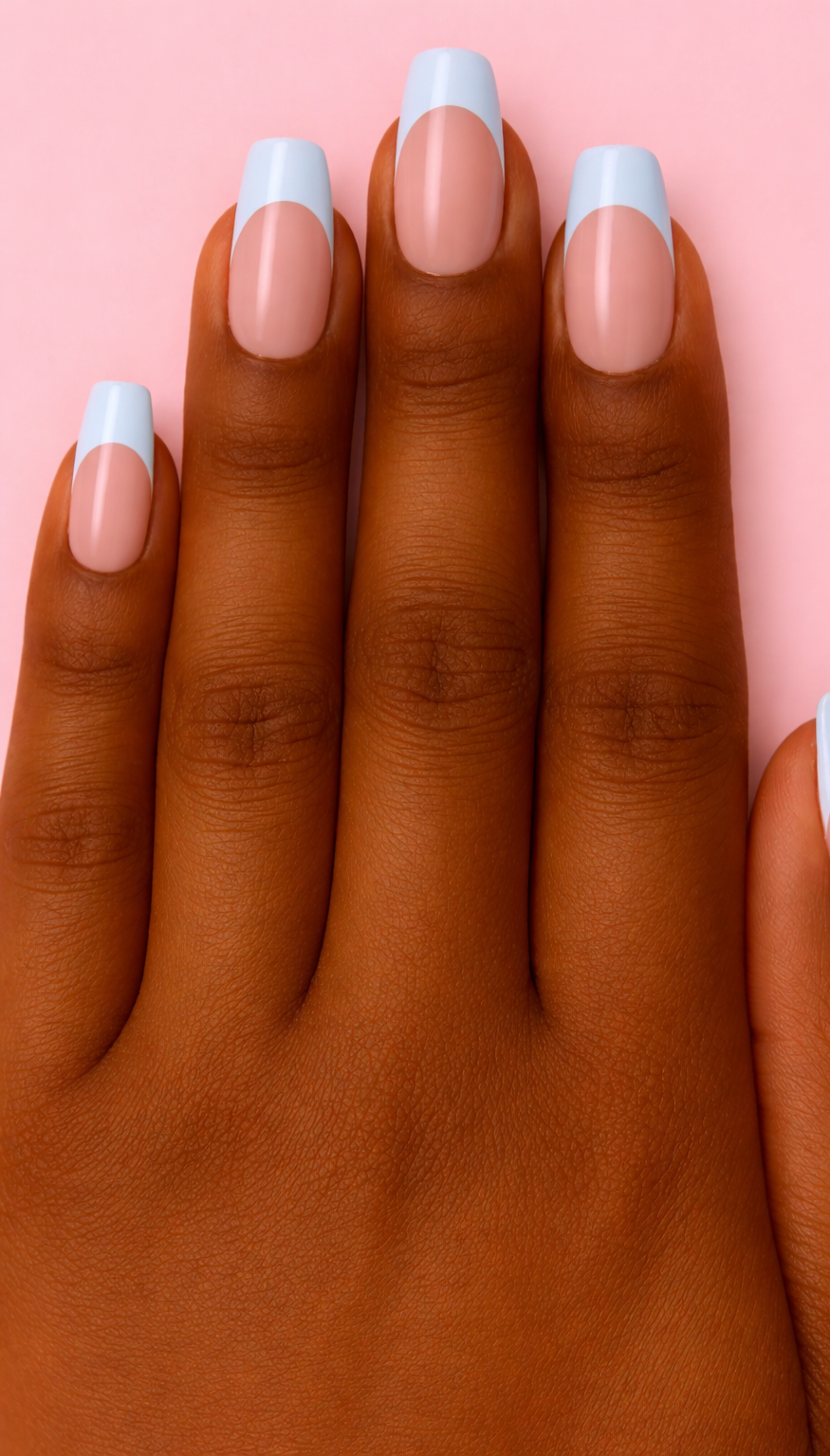 ShadedbyShanell  Essential French Tips | NUDE FILL| 30 NAILS PRESS-ON SET | Short Ballerina