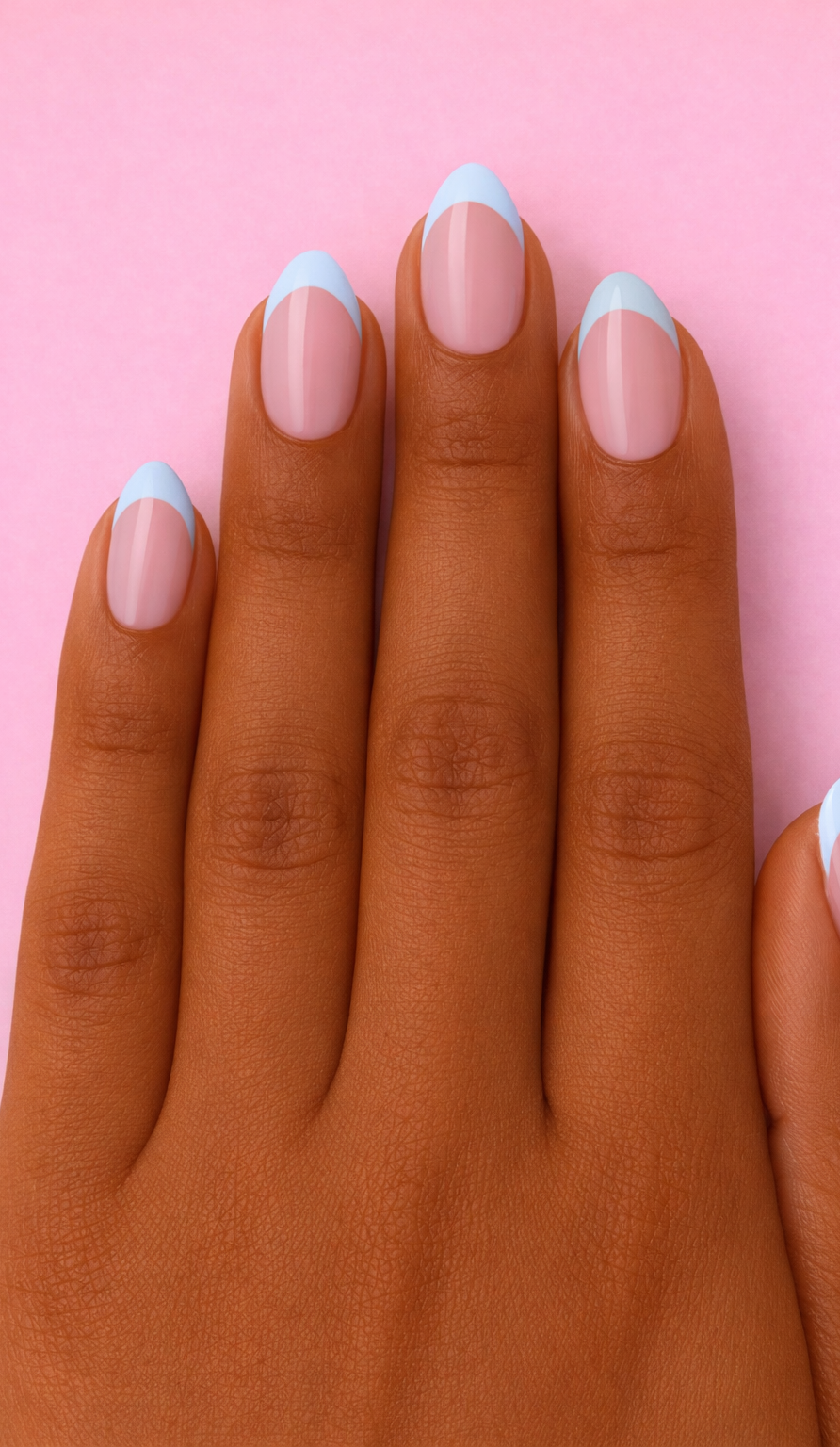 ShadedbyShanell Essential French Tips | NUDE FILL | 30 NAILS PRESS-ON SET | The Perfect Length Almond