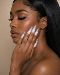 Ice Cold | Milky White Press-On Nails | 24 Nails