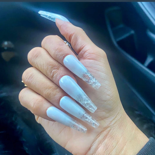 The Day of Shanell '22 (Birthday Collection) | Ice Cold - Premium Press-On Nails from SBS - Just $49! Shop now at ShadedbyShanell