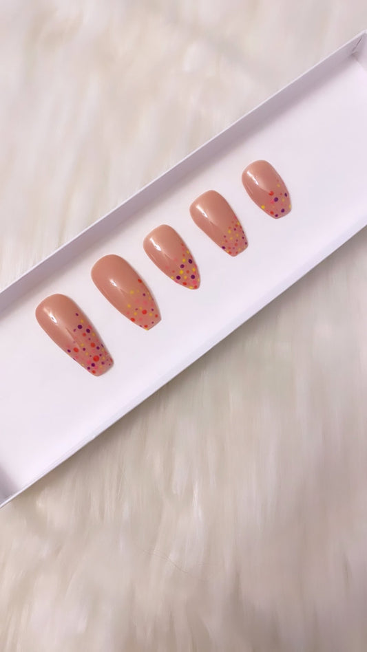 Dippin’ Dots: Dip It Low - Premium Press-On Nails from ShadedbyShanell - Just $69! Shop now at ShadedbyShanell